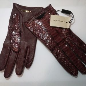 Burberry's Snake Skin Gloves